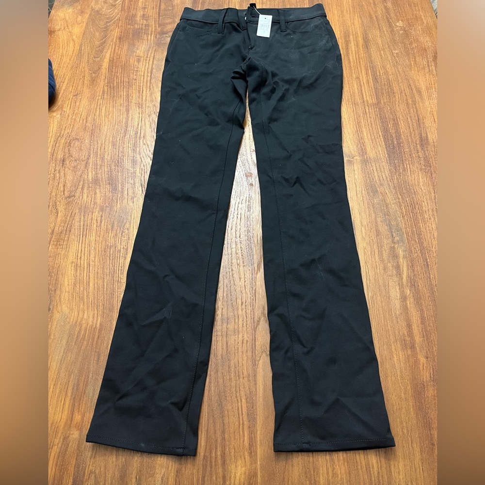 NEW ANN TAYLOR black straight pant, size 2